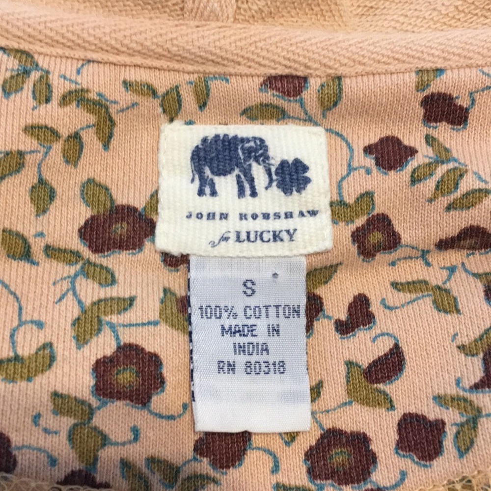 Lucky Brand Floral Sweat Jacket - Sz S - Picture 6 of 7